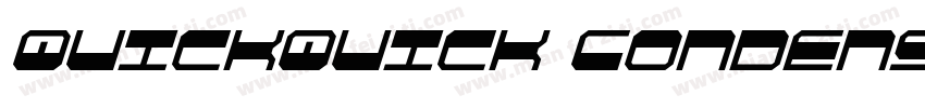 QuickQuick Condensed Italic字体转换